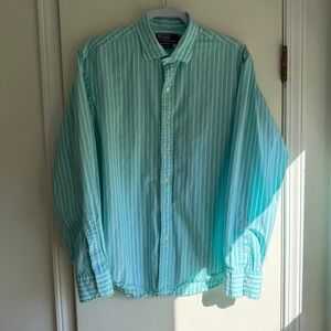 Polo Ralph Lauren Mens Custom Fit Striped Long Sleeve Button Down Shirt XL